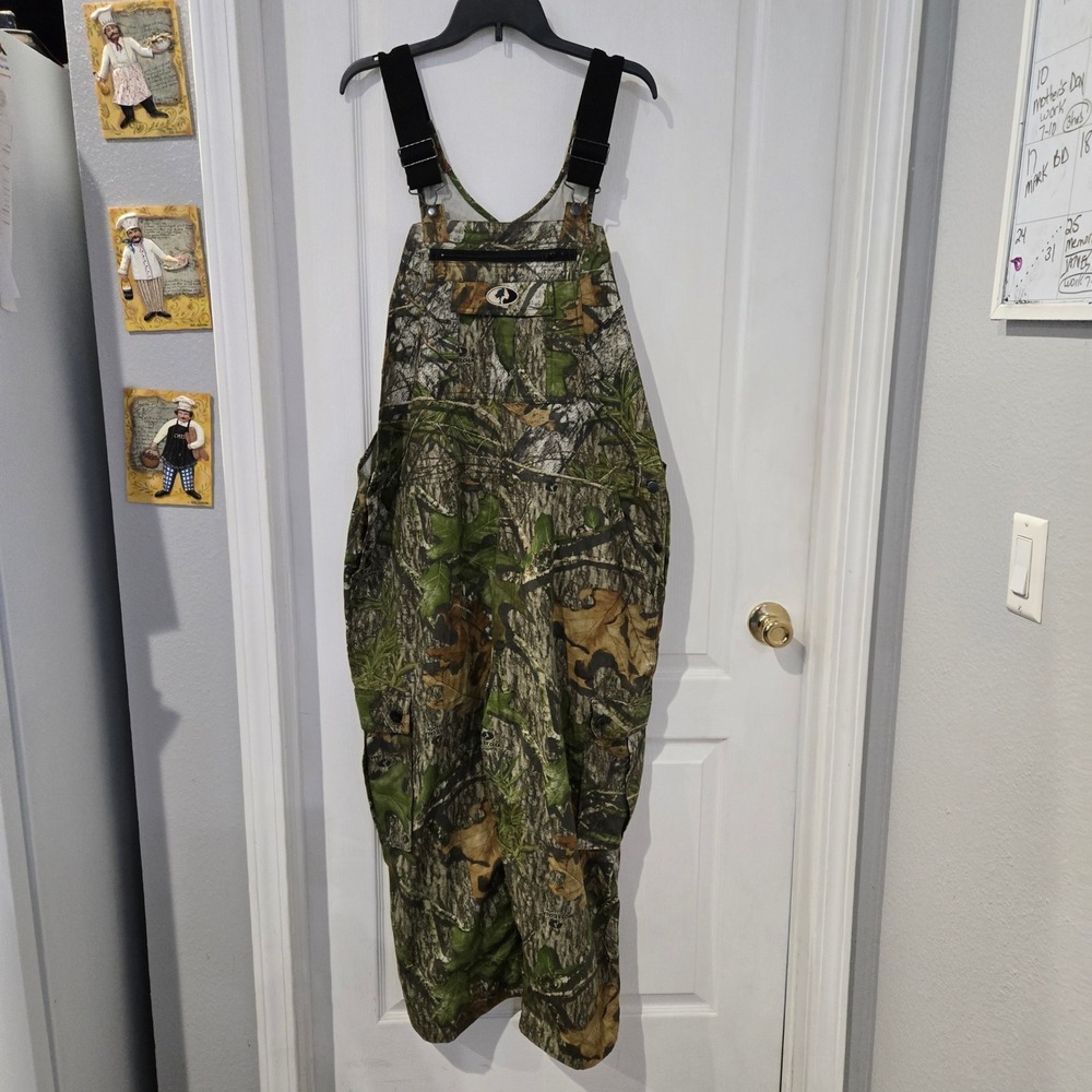 Mossy Oak Bib Men's Overalls Gorecorp XL Green Camo Hunting Workwear